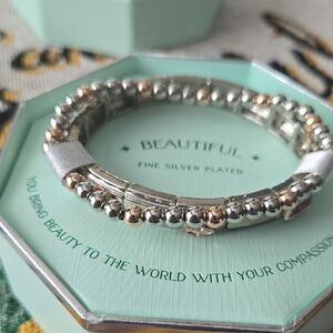 Silver and Gold Plated Bracelet 2 Bracelets